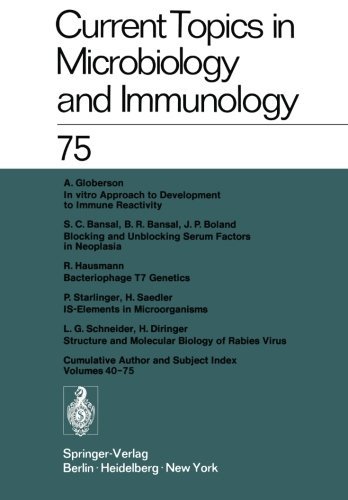 Current Topics in Microbiology and Immunology / Ergebnisse der Microbiologie und Immunit????tsforschung by W. Arber (1976-01-01) en ligne Current Topics in Microbiology and Immunology / Ergebnisse der Microbiologie und Immunit????tsforschung by W. Arber (1976-01-01) en ligne