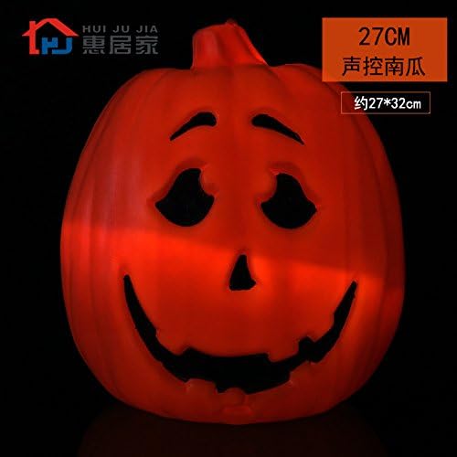 ChengBai Halloween pumpkin light large with light pumpkin light large pumpkin lanterns barKTV restaurant offers an ornaments ,27CM voice-emitting sound Pumpkin