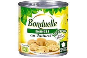 Bonduelle Emincés Au Naturel Champignons De Paris Sans Acidifiant Goût Délicat 200g (lot de
