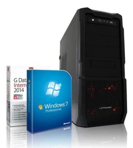 ULTRA Gaming / Multimedia COMPUTER mit 3 Jahren Garantie! | Octa-Core! AMD FX 8320 8 x 4000 MHz | 8192MB DDR3 | 1500GB S-ATA II HDD | AMD Radeon R7 260x | USB3 | AM3+ Mainboard | 22x Dual Layer DVD-Brenner | All-In One Card-Reader | 7 USB-Anschlüsse | Windows7 Professional 64 | GDATA Internet Security 2014 | #4636