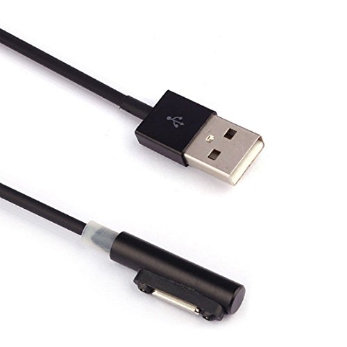 Qaintter56 Für Sony Xperia Z3 Z2 Z1 L55t Compact; schwarz magnetisch Ladekabel W / LED