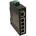 Molex 1120360043 Direct Link Series 200 Unmanaged Ethernet Switch, 5-Port (4-RJ45, 1-Multimode SC Fiber), IP30
