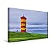 Produktbild Premium Textil-Leinwand 45 cm x 30 cm quer, Pilsumer Leuchtturm | Wandbild, Bild auf Keilrahmen, Fertigbild auf echter Leinwand, Leinwanddruck: Ostfriesland - zwischen Watt und Moor (CALVENDO Orte);CALVENDO Orte