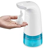 【Sin contacto y sensible al uso】Con el sensor infrarrojo de movimiento inteligente, coloque la mano debajo del sensor para que el dispensador de jabón comience a funcionar. No hay necesidad de tocar, mantenga a su familia alejada de los gérmenes. ¡Un regalo saludable y excelente para tu familia y amigos!