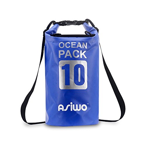 Asiwo Bolsa Estanca 10L Seca Impermeable para Kayak, Aventuras, Camping