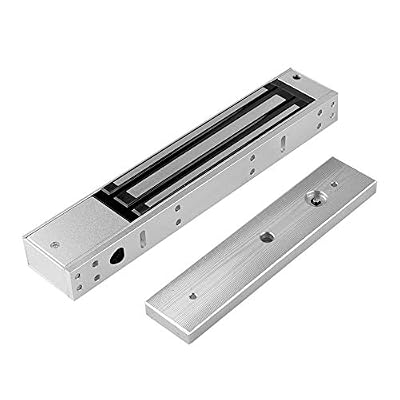 YAVIS 12V Étanche électrique Serrure de Porte électromagnétique magnétique 280 KG 600LBs pour système de contrôle d'accès, Force de Maintien Verrouillage de Porte magnétique, extérieure et intérieur