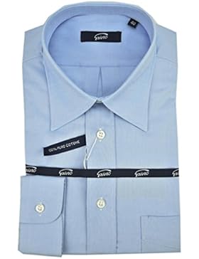 Camicia Uomo Classica Oxford Celeste Collo Italia