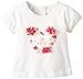 Pumpkin Patch Baby-Girls Heart Flutter flower Top Short Sleeve T-Shirt, Off-White (Vanilla), 3-6 Months