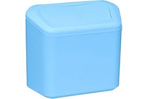 Pattumiera per Auto,MoreChioce Mini Pattumiera in ABS Pattumiera per Auto Borsa per Immondizia Impermeabile Borsa per Seggiolino Auto con Coperchio Borsa per Organizer per Auto,Blu