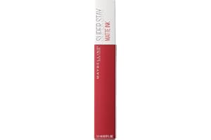 Maybelline New York Rossetto Matte SuperStay Matte Ink, Tinta Labbra a Lunga Tenuta, Colore Intenso e Vibrante, No Transfer, Pioneer (20), 5 ml