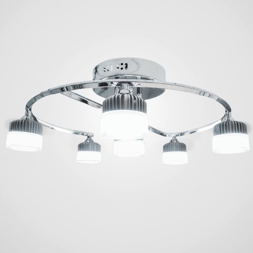 Preisvergleich Produktbild Deckenlampen LED Wohnzimmerlampe Gestell chromfarben Kaltweiß
