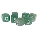 Baoblae Pack of 7 Engraved Green Aventurine Reiki Chakra Healing Crystal Cubes Stone Gemstone RS.1000.00