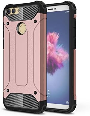 Rockwey® Huawei P Smart case,TPU + PC,durable,Shock-Proof,perfect match Huawei P Smart(Rose gold)