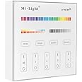 Lang boss 3V 2.4Ghz Wireless RF Wall Mounted 4-Zone Touch Panel RGB+CCT Smart LED Controller, Compatible with Mi-Light RGB/RGBW/RGB+CCT LED Bulbs LED Controllers, 16 Million Colors