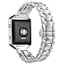 Produktbild für Fitbit Blaze Smart Uhr,Culater Luxus Cool Edelstahl Uhrenarmband Riemen Metallklammer (Silber)