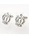 Price comparison product image Silver Crystal Crown Stud Earrings Very Pretty Girly Juicy Couture ,Vivienne Westwood Style