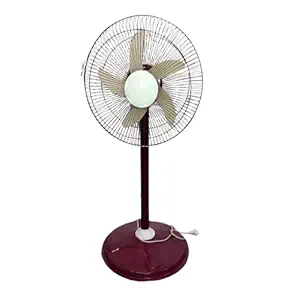 Exxelo High Speed (16 Inches) Bullet Fan/Farata Fan/Pedestal Fan with Adjustable Height Use Any Where (Multicolor)