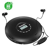 Batería recargable de 1400 mAh: El reproductor de CD portátil personal viene con una batería recargable de litio de 1400 mAh por lo que no necesita usar pilas AA. Conecte el cargador al reproductor de CD con el cable USB incluido para cargarlo. Se carga completamente en aproximadamente 4 horas. Con buena autonomía se puede llevar a cualquier lugar para disfrutar de la música