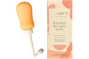 MUMMY’S ORGANICS Post Birth Perineal Wash Bottle, Upside Down Squeeze Bottle, Hospital Bag, Maternity Essentials, Spritz Bottle, Douche, Postpartum peri Spritz Bottle, perineal Bottle (Colour Apricot: 360 MLS)
