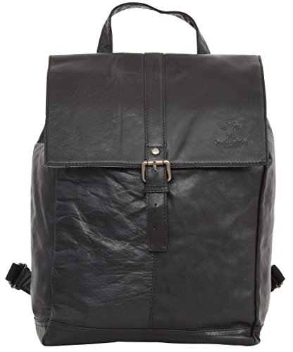Gusti Leder studio  Jaime  Rucksack Lederrucksack Cityrucksack mit wasserfestem Innenfutter Laptoprucksack 14  f  r Outdoor Bordtasche Laptop Rucksack