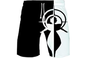 WANHONGYUE Anime Dragon Ball Z Goku Shorts de Playa Hombre 3D Imprimir Pantalones Corto Beach Board Shorts