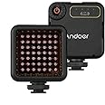 Mini IR Night Vision Light Infrared Photography Light for Video Camera Camcorder Built-in Rechargeable Battery with 3 Cold Shoe Mount for Vlog Video Recording