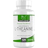 L-Theanine High Strength Capsules, 400mg, 120 Vegetarian Capsules | FOR CLARITY AND CONCENTRATION | Promotes Relaxation &amp; Mental Focus | Made In the UK In ISO Licensed Facilities