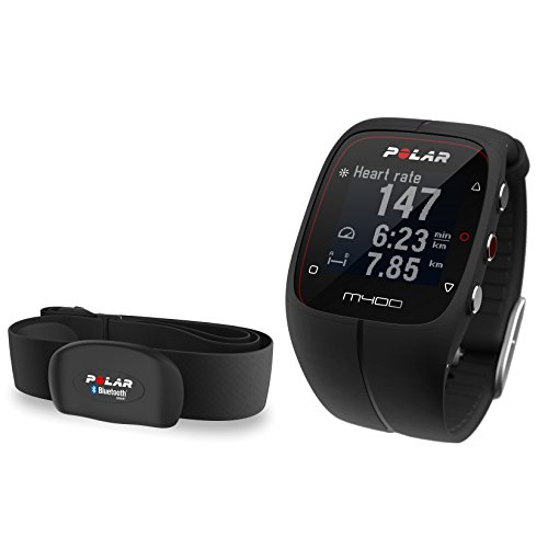 Polar M400 - Reloj de entrenamiento con GPS integrado y registro de actividad, color negro