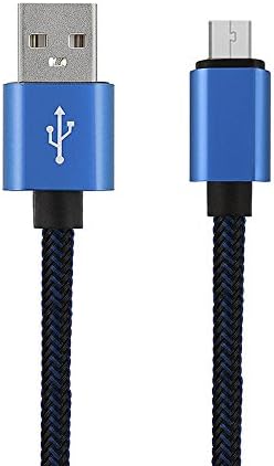 Orbitron Knit USB Data Cable For Samsung Galaxy Tab 3 7.0 8.0 10.1 inch / Galaxy Tab 4 7.0 8.0 10.1/ Galaxy Tab S2 (2016) / Galaxy Tab A (2016) Galaxy S3 S3 Mini S4 Mini S5 Mini Galaxy Orbitron Alpha Core Prime Galaxy J1 J5 J7 (2016) A3 A5 A7 2016) &amp; Other micro USB ports (BLUE)