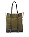 Produktbild Nasis Fashion Damen Canvas Leder Patchwork Tote Schultertasche Umhängetasche groß Kapazität AL4023 (grün)