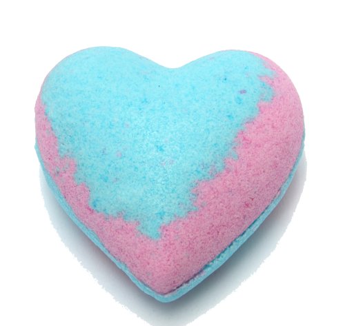 Bee Beautiful Fruit Salad Bath Bomb - Pink Grapefruit & Juniper : 1 x 150g Heart