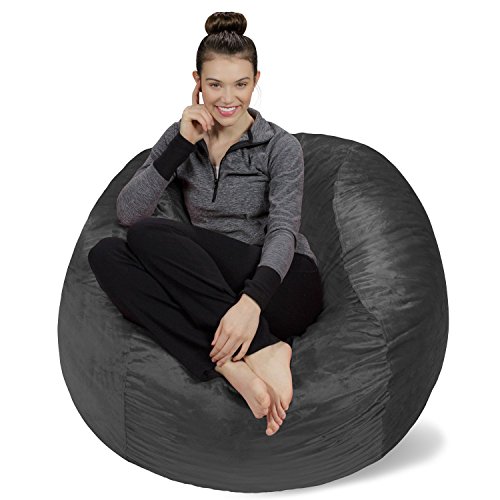 Sofa Sack - Bean Bags Memory Foam Chair, 4-Feet, Charcoal