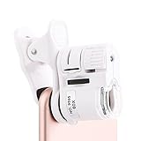 ★ Multifunktion: multifunktionales Telefonmikroskop - lehrreiche Annäherung in naturwissenschaftlichen oder biologischen Klassen. Wesentliche Werkzeuge, um Nahaufnahmen von Bereichen auf Felsen zu machen. Cooles Spielzeug, um Ihren Kindern zu zeigen, wie sie in der Nähe aussehen, am besten für perfekte flache Objekte wie Briefmarken oder Währung und so weiter.