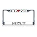 Produktbild Nummernschild Rahmen I LOVE Herz Boerne (Kendall County, TX Aluminium Metall Nummernschild Rahmen