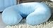 Breast Feeding Maternity Nursing Pillow With ZIP COVER / Baby Support - BLUE PLAIN