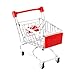 Produktbild Sharplace Mini Supermarkt Schubkarre Einkaufswagen Einkaufskorb Gitterwagen Kinder Spielzeug - 12 x 8,5 x 11 cm - Rot