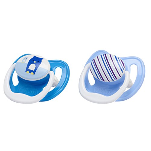 Dr Brown's PreVent Twin Pack Soothers 18m+ (Owl/Stripes)