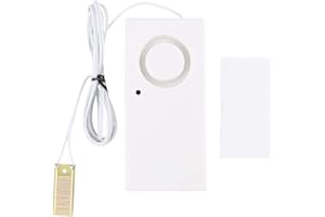 EMOSHAYOGA Water Leak Sensor Detector, Water Leakage Detection Alarm and Sensor, 120dB Flood Alert Leak Detection Sensor for Flood Level Bath Tub Sink Overflow