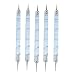 Imported 5pcs 2 Way Acrylic Handle Nail Art Dotting Marbleizing Pen RS.230.00