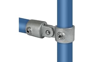 VILO VISIONS Rohrverbinder Temperguss Verzinkt Gerüstrohr Kupplungen T-Clamps® - TÜV geprüft (Gelenkstück einfach (173), 33,7 mm (1”))