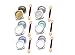 XICHEN@ 6 Colors high quality glitter nail Magic Mirror Chrome Effect Metallic Powder Set Nail Art Pigment 1 g loading