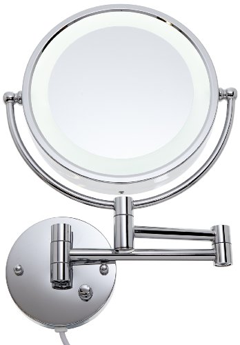 LOYWE LED Beleuchtet Wunderschöne Kosmetikspiegel Normal Und 5 Fach Vergrößerung, LW--39