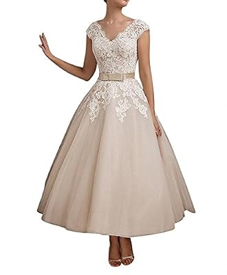 TOSKANA BRAUT Toscane mariée scheind abendkleider col court satin tuell danse cocktail ballkleider party - Or - 48