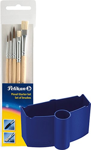 Pelikan 720631 Deckfarbkasten K24, 24 Qualitätsfarben, inkl. 1 Tube Deckweiß Spar-Set (mit Wasserbecher + Pinselset) - 2