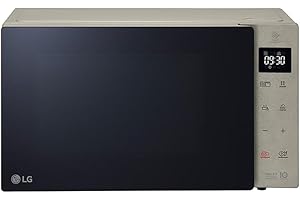 LG Electronics MH6535NBS Mikrowelle mit Grill | Smart Inverter Technologie | 1000 W | 25 L | 32 Automatikprogramme | Digitaldisplay
