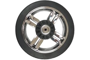 BOLLERMATZ Ersatzrad Bollerwagen passend für Fuxtec CT 500-700-800 und andere, Silber/Chrom