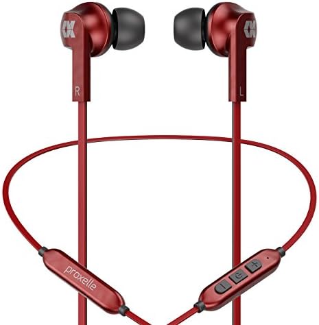 Proxelle Wireless Headphones Waterproof Stereo Running Headphones Wireless In-ear Earbuds Noise Isolating Sports Sweatproof Earphones for iphone Samsung iPad with Mic for Gym Cycling Travelling