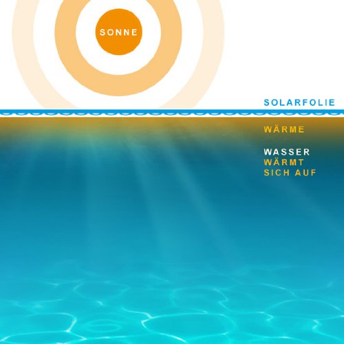 Aquamarin Pool Solarfolie Solarabdeckplane Poolheizung in verschiedene Größen (6 x 4m) - 6