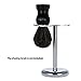 Abody Men's Chrome Razor and Brush Stand Aluminium Alloy Shaving Holder Zinc Alloy Base Drip Stand