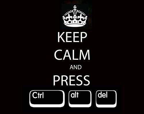 MOUSE MAT featuring "Keep Calm and press ctrl alt del"